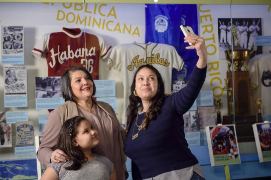 A family in the Museum