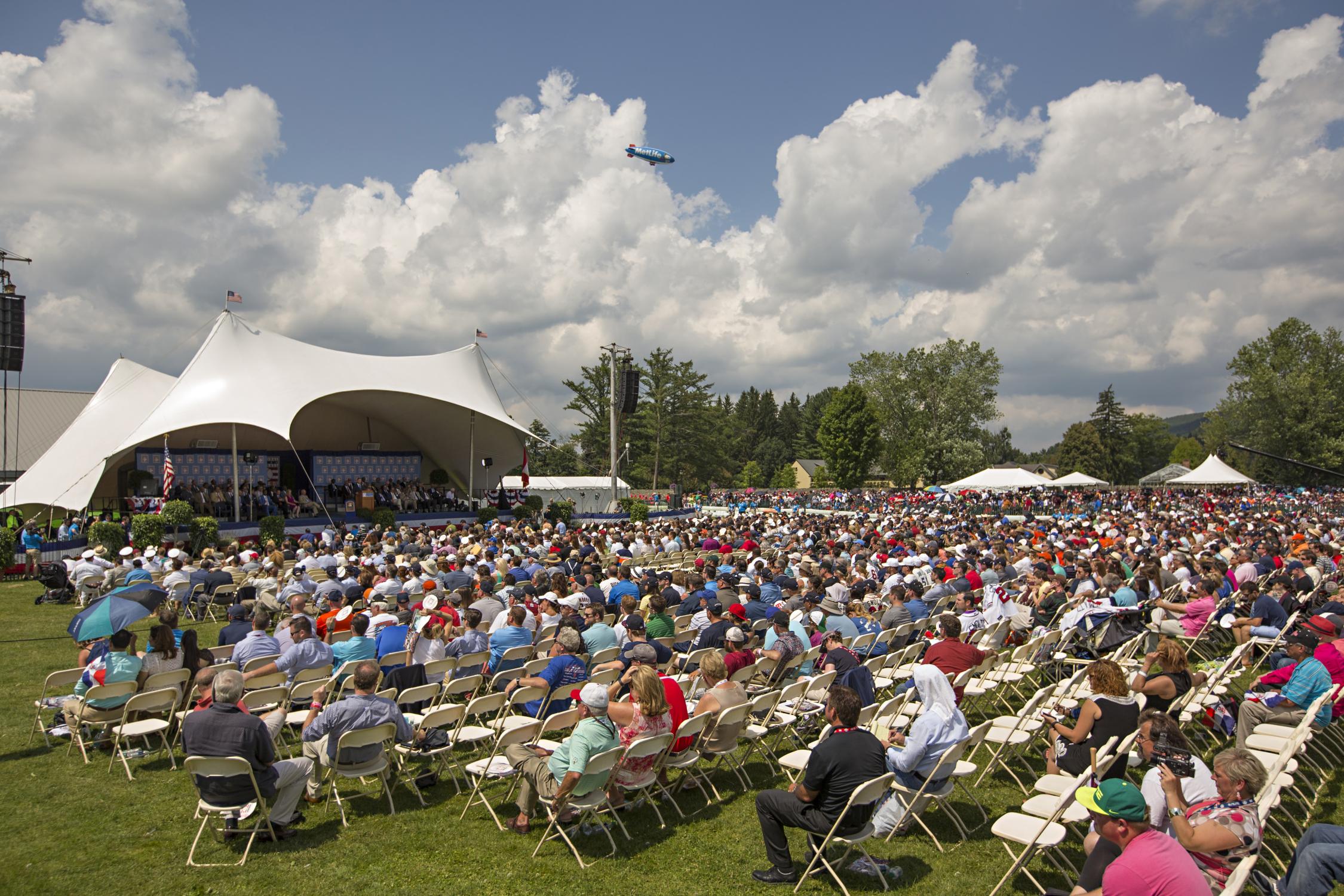 Induction ceremony crowd 